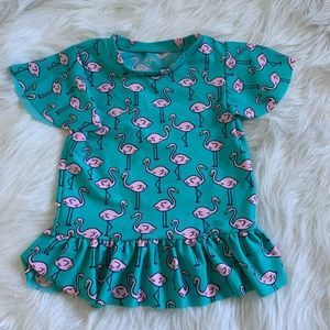 Car & Jack swimsuit flamingo top